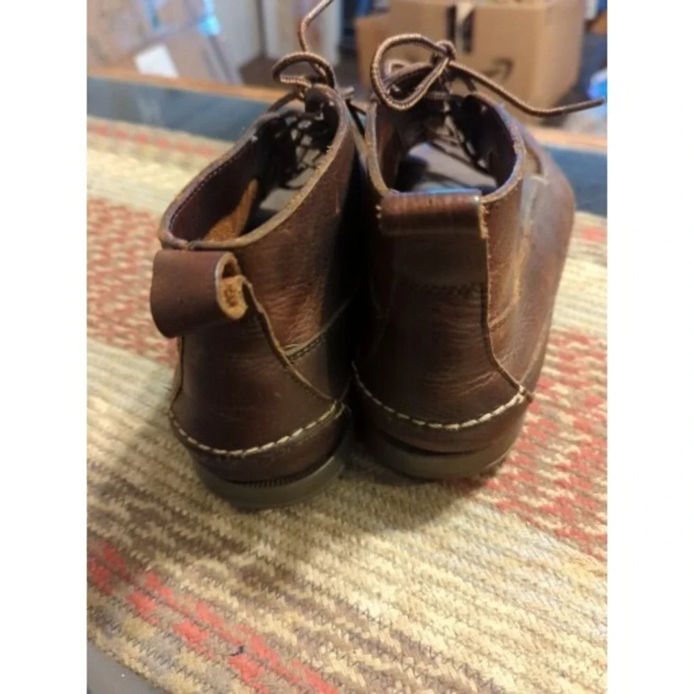 Vintage Distressed Brown‎ Bass Moc Moccasin Shoe Ankle Boots 7.5 D